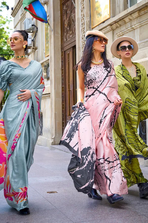 Flamingo_Pink_Premium_Digital_Print_Saree_With_Blouse_Piece_For_Women_&_Girls
