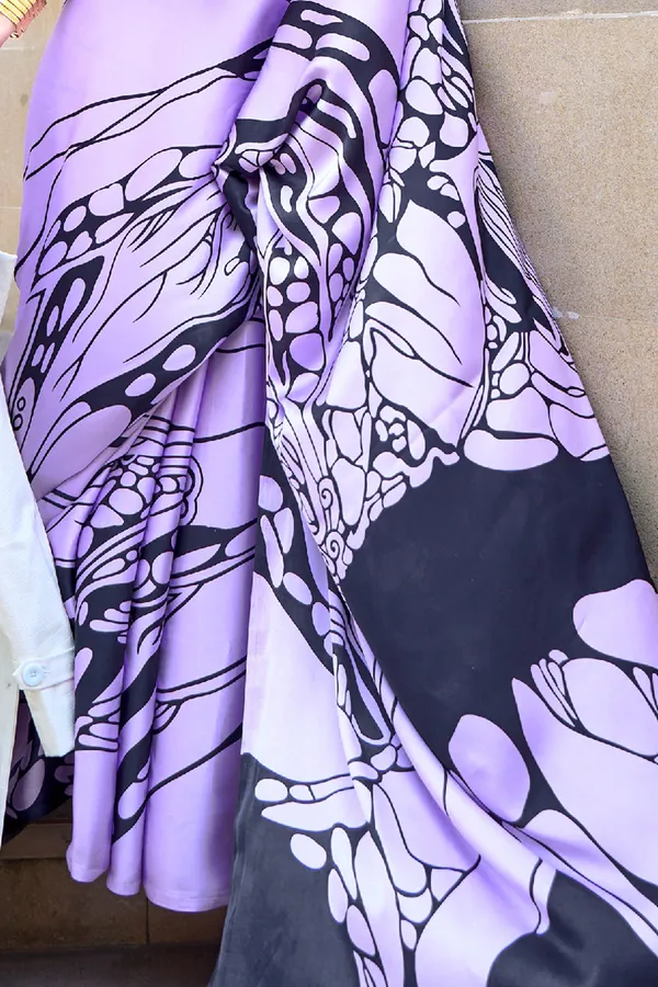 Pastel_Lavender_Premium_Digital_Print_Saree_With_Blouse_Piece_For_Women_&_Girls