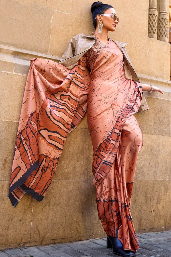 Light_Brown_Premium_Digital_Print_Saree_With_Blouse_Piece_For_Women_&_Girls
