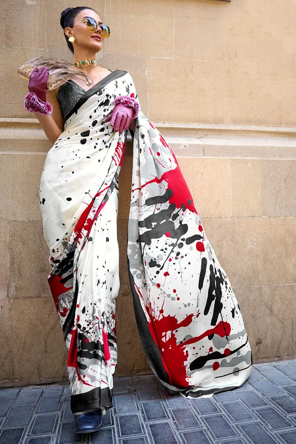 Multicolor_Premium_Digital_Print_Saree_With_Blouse_Piece_For_Women_&_Girls