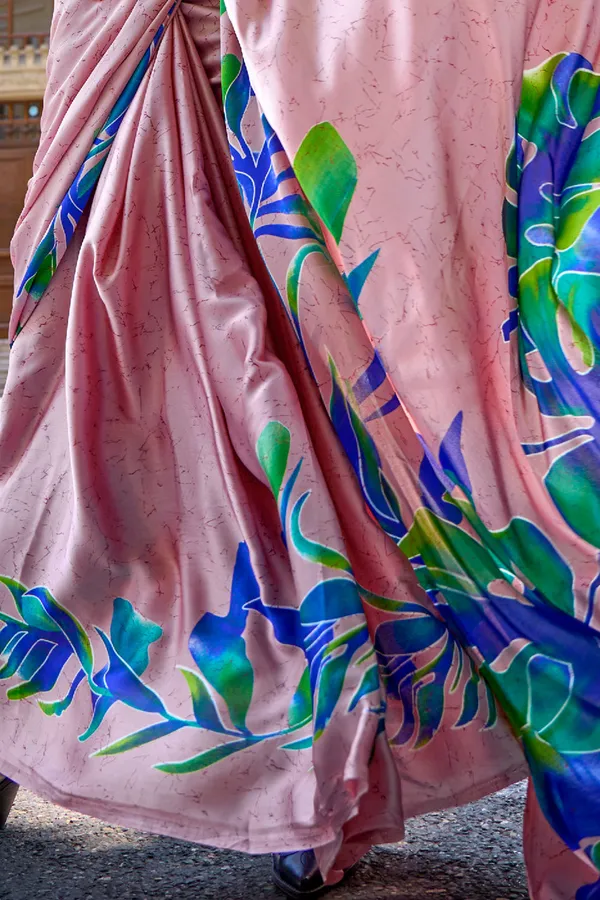 Pastel_Pink_Premium_Digital_Print_Saree_With_Blouse_Piece_For_Women_&_Girls