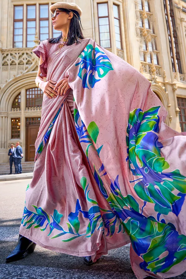 Pastel_Pink_Premium_Digital_Print_Saree_With_Blouse_Piece_For_Women_&_Girls