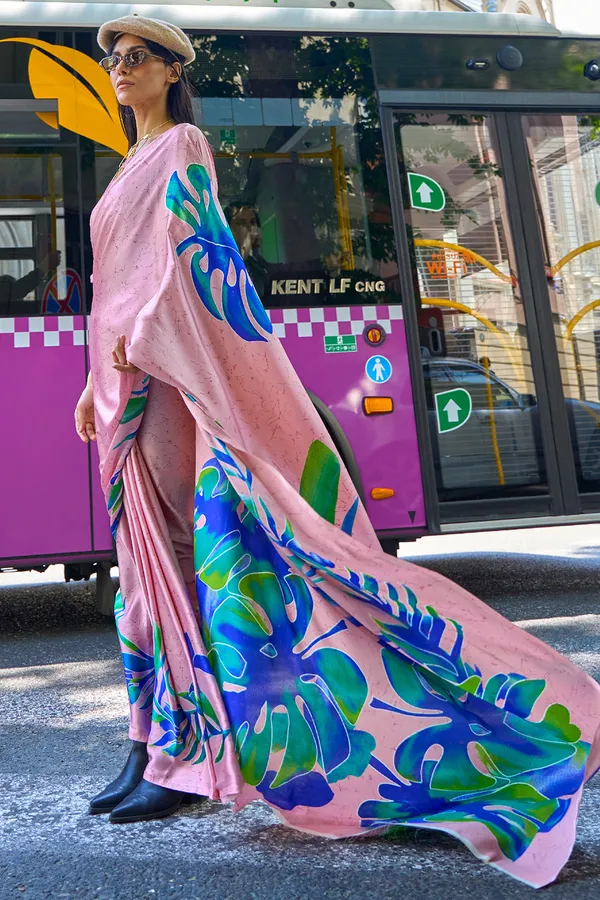 Pastel_Pink_Premium_Digital_Print_Saree_With_Blouse_Piece_For_Women_&_Girls