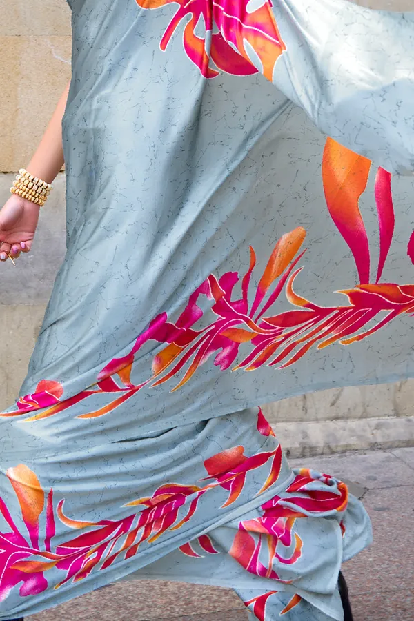 Coin_Grey_Premium_Digital_Print_Saree_With_Blouse_Piece_For_Women_&_Girls