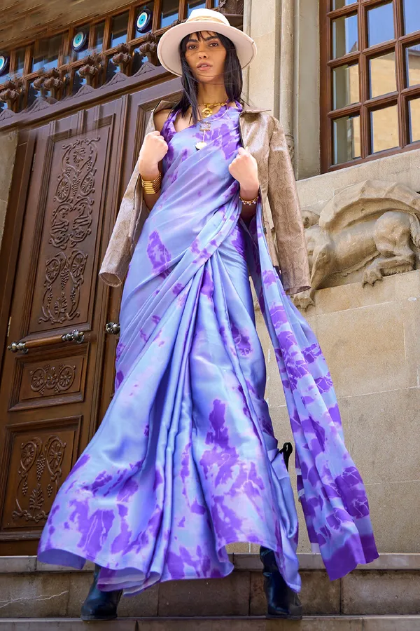 Light_Purple_Premium_Digital_Print_Saree_With_Blouse_Piece_For_Women_&_Girls