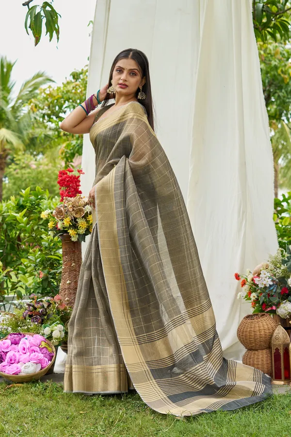 Grey_Tissue_Mosques_Saree_For_Women_&_Girls