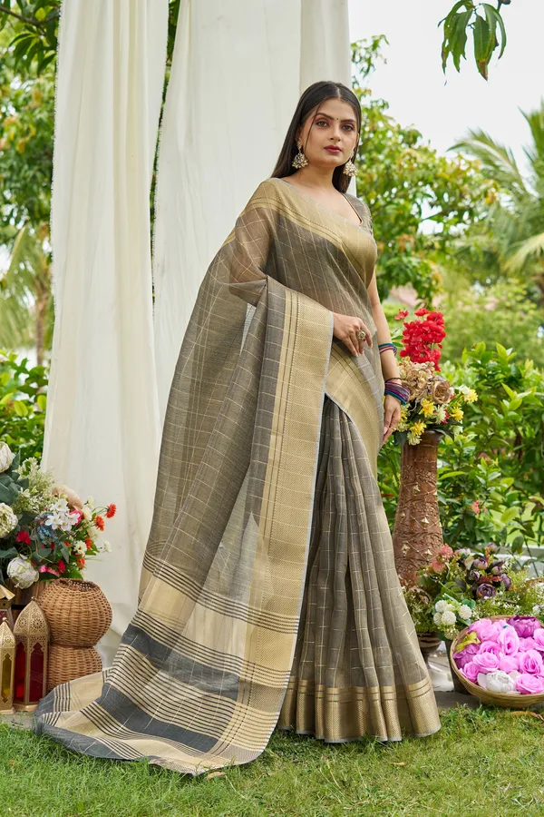 Grey_Tissue_Mosques_Saree_For_Women_&_Girls