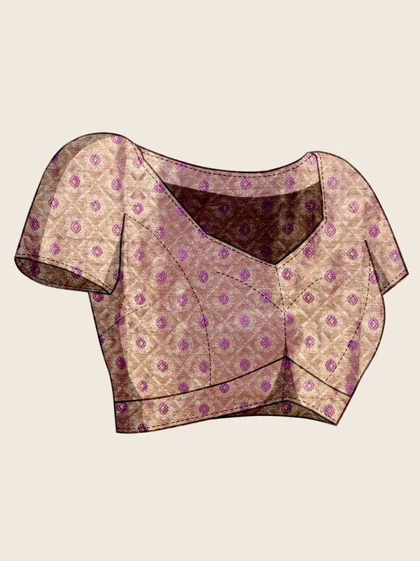 Navy_Blue_Premium_Semi_Silk_With_Blouse_Piece_For_Women_&_Girls