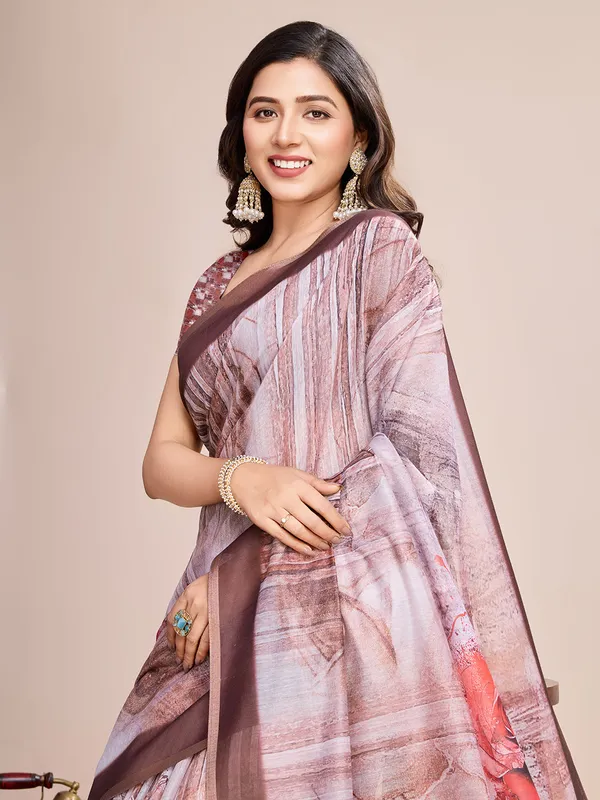 Multicolor_Premium_Semi_Linen_Saree_With_Blouse_Piece_For_Women_&_Girls