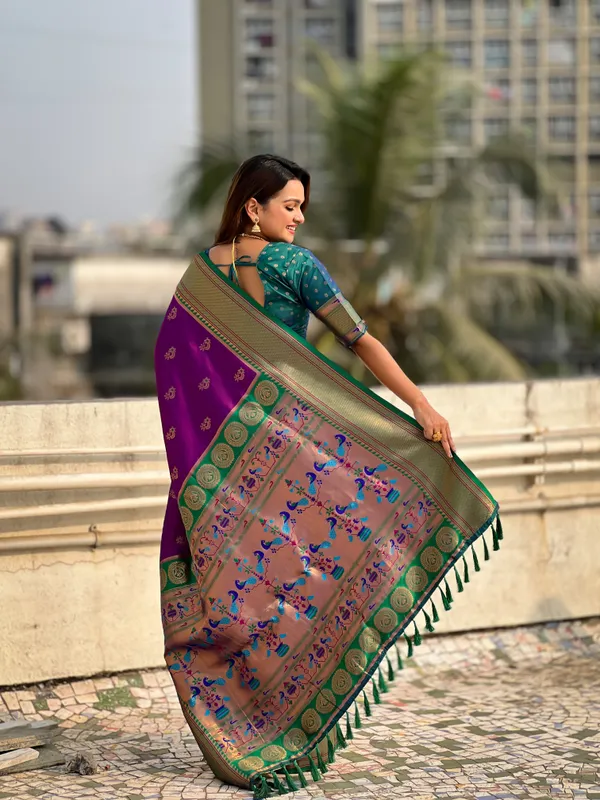 Wine_Premium_Soft_Silk_With_Blouse_Piece_For_Women_&_Girls