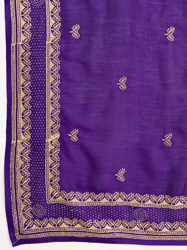 Purple_Premium_Vichitra_Soft_Silk_With_Blouse_Piece_For_Women_&_Girls