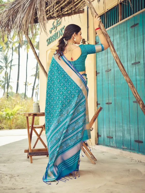 Blue_Soft_Silk_For_Women_&_Girls