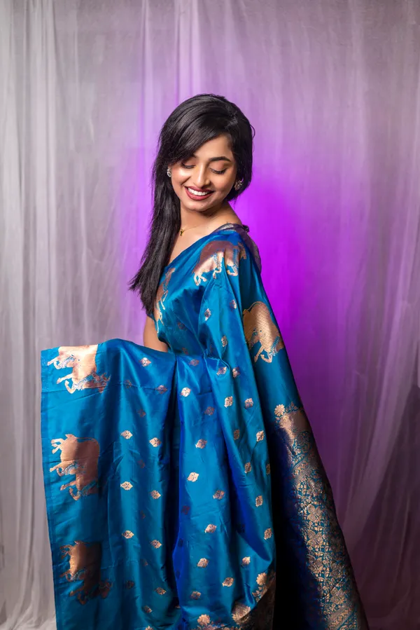 Royal_Blue_Soft_Moonga_Silk_With_Zari_Motifs_Saree_With_Blouse_Piece_For_Women_&_Girl