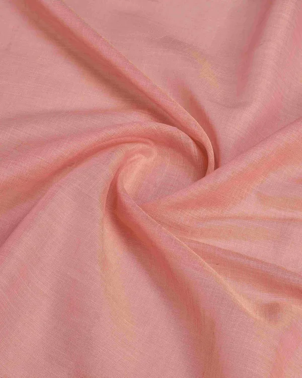 Peach_Linen_Saree_For_Women_&_Girls