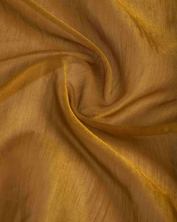 Gold_Linen_Saree_For_Women_&_Girls