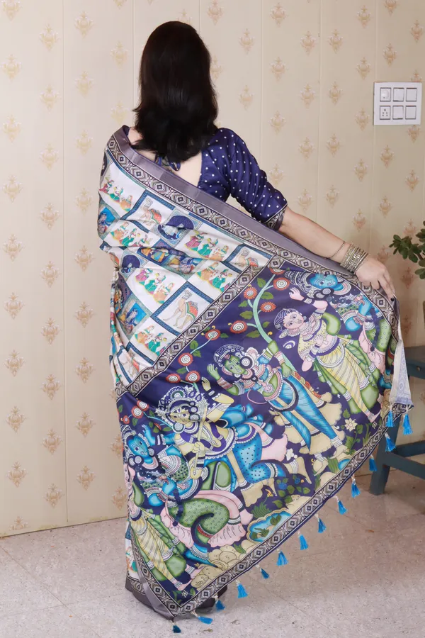 Blue_Katki_Silk_With_Floral_Prints_Saree_With_Blouse_Piece_For_Women_&_Girl