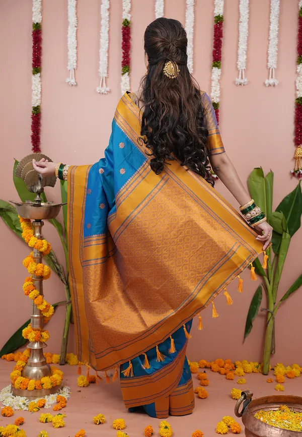 Rama_Gold_Soft_Silk_With_Floral_Motifs_Weaved_Saree_With_Blouse_Piece_For_Women_&_Girl