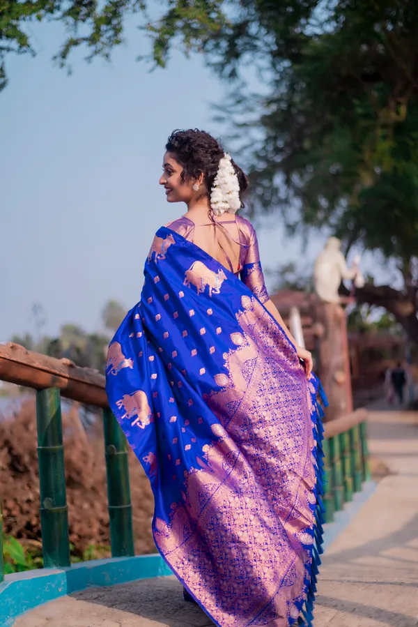 Violet_Soft_Moonga_Silk_With_Zari_Motifs_Saree_With_Blouse_Piece_For_Women_&_Girl