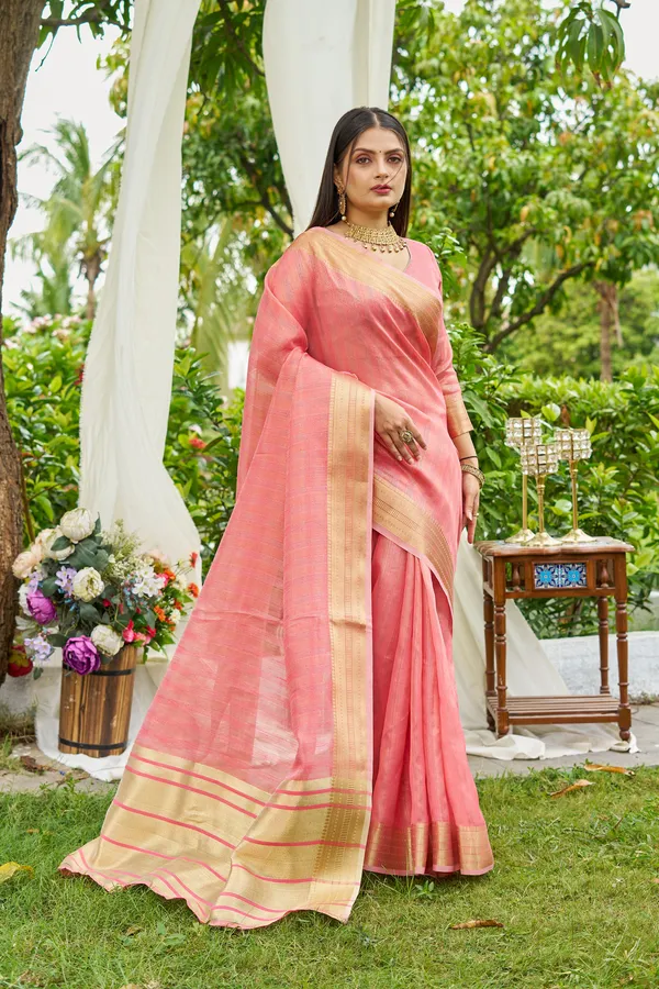 Peach_Mosques_Saree_For_Women_&_Girls