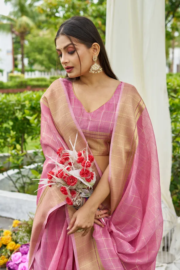 Pink_Tissue_Mosques_Saree_For_Women_&_Girls
