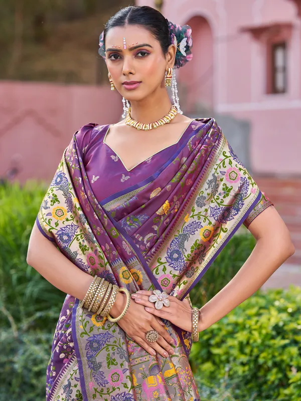 Violet_Soft_Silk_For_Women_&_Girls