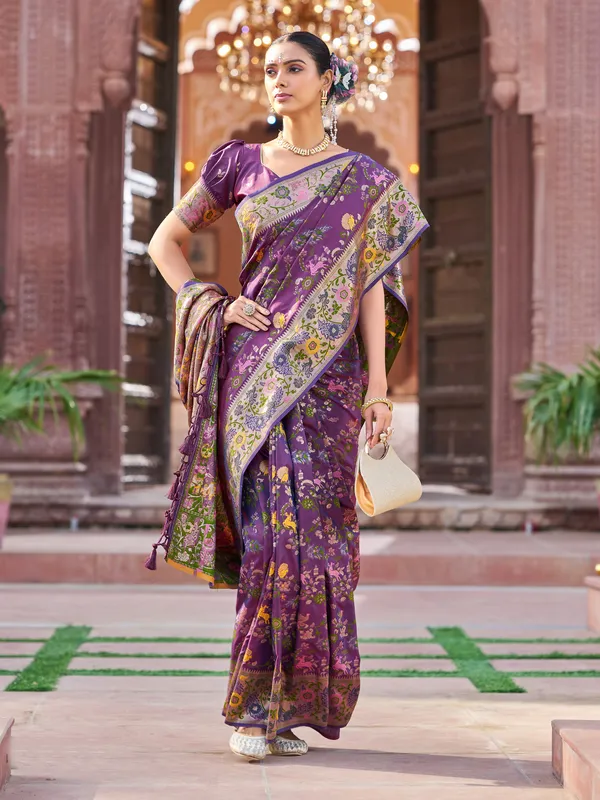 Violet_Soft_Silk_For_Women_&_Girls