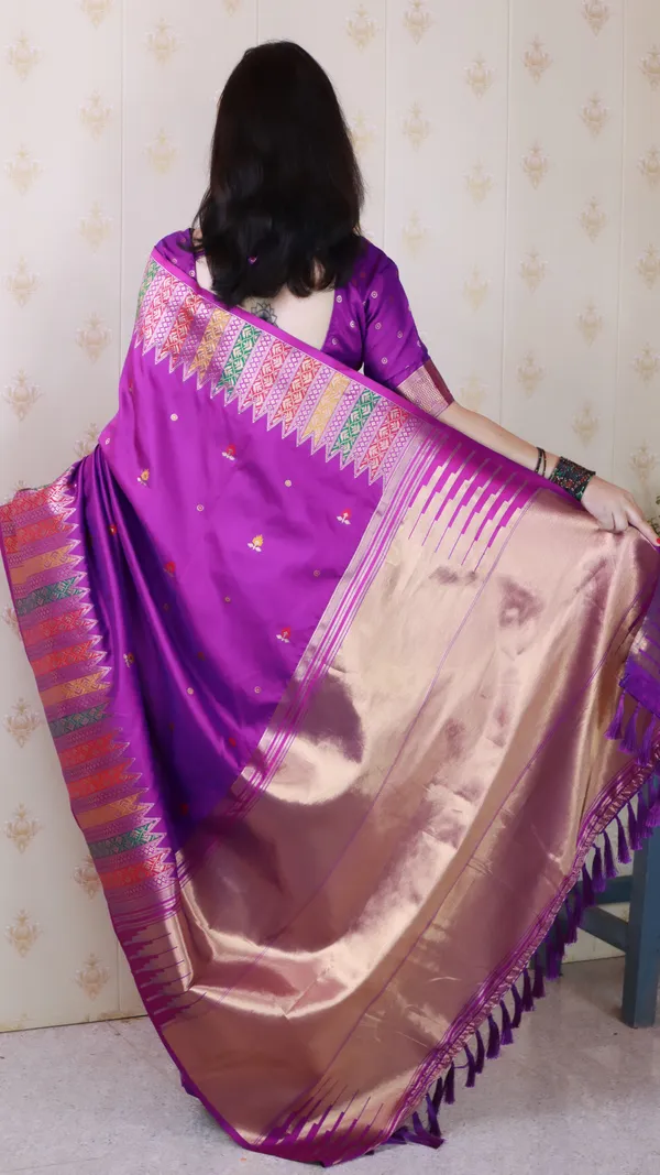 Purple_Soft_Silk_With_Floral_Meenakari_Motifs_Saree_With_Blouse_Piece_For_Women_&_Girl