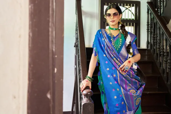 Green_Rama_Raw_Silk_For_Women_&_Girls