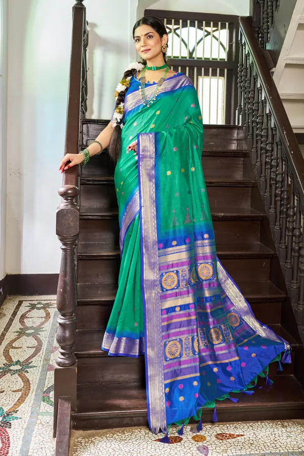 Green_Rama_Raw_Silk_For_Women_&_Girls