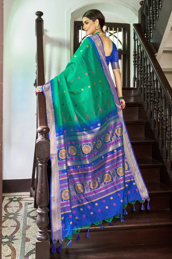 Green_Rama_Raw_Silk_For_Women_&_Girls