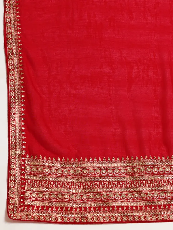 Red_Vichitra_Soft_Silk_With_Saree_With_Blouse_Piece_For_Women_&_Girl