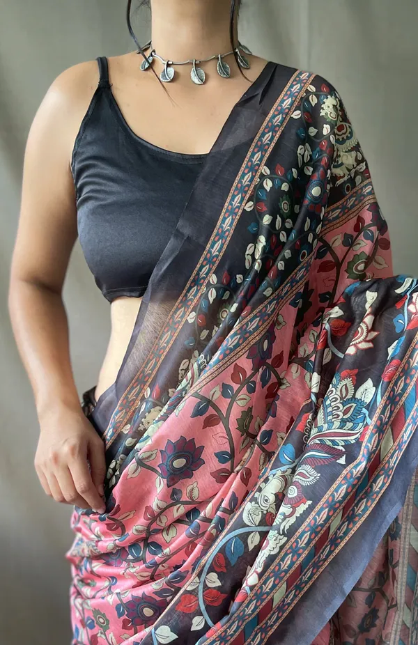Pink_Chanderi_Saree_For_Women_&_Girls