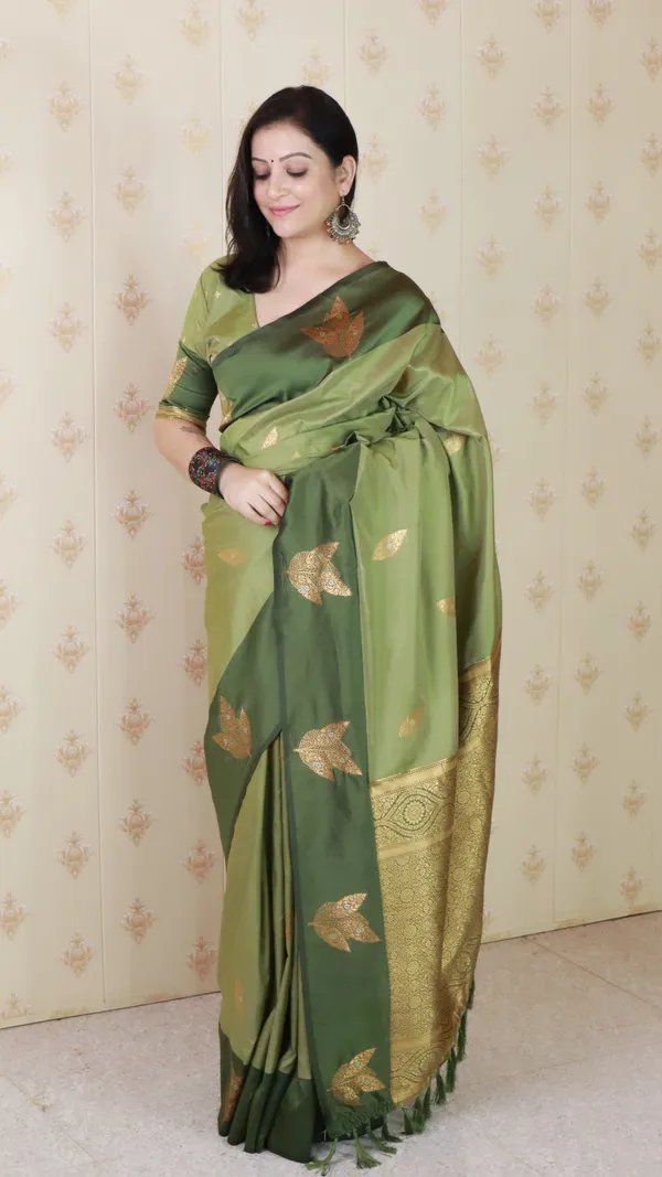 Pista_Soft_Silk_With_Zig_Zag_Motifs_Saree_With_Blouse_Piece_For_Women_&_Girl