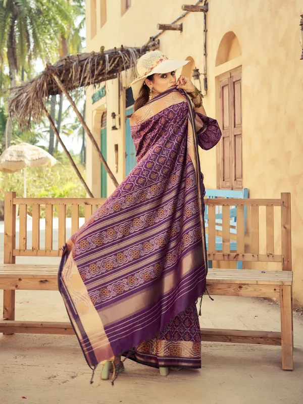 Wine_Soft_Silk_For_Women_&_Girls