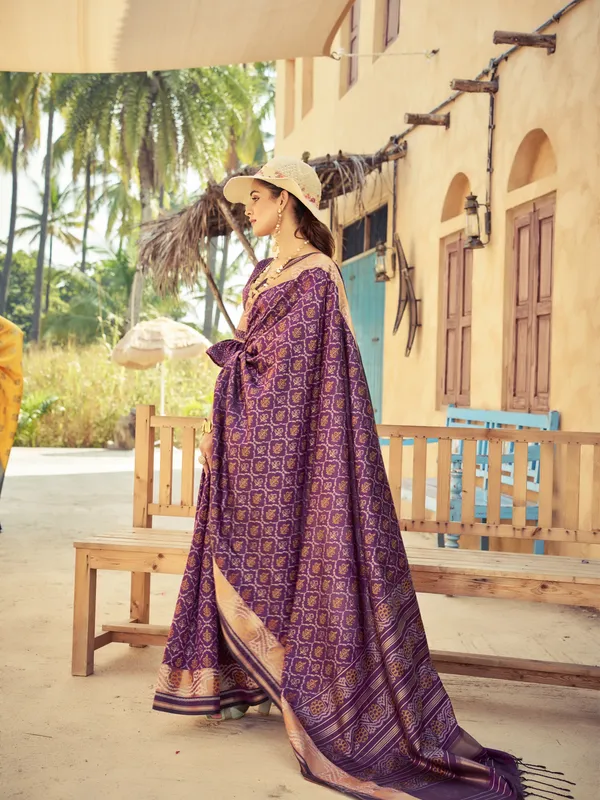 Wine_Soft_Silk_For_Women_&_Girls