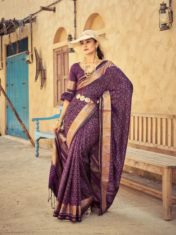 Wine_Soft_Silk_For_Women_&_Girls