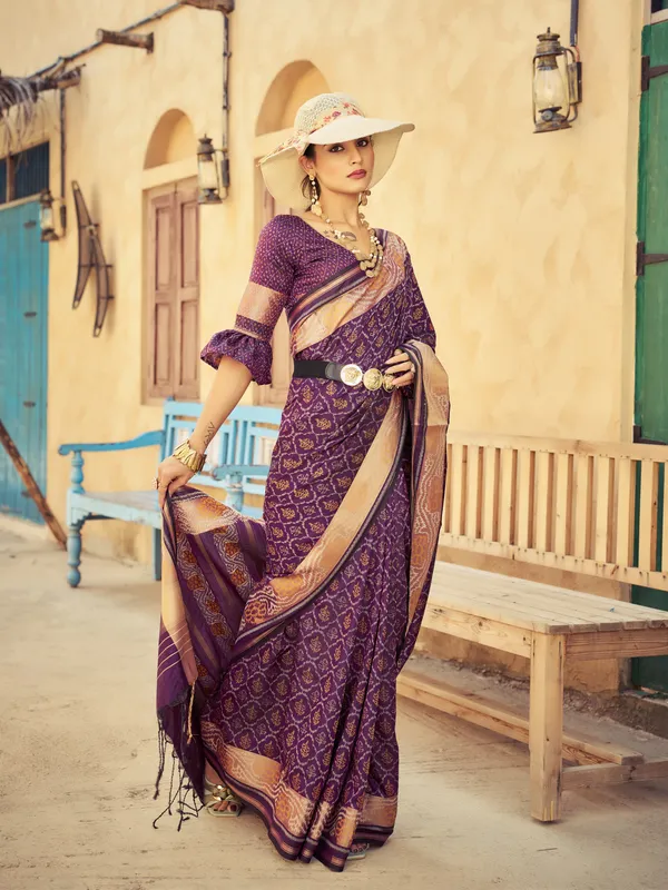 Wine_Soft_Silk_For_Women_&_Girls