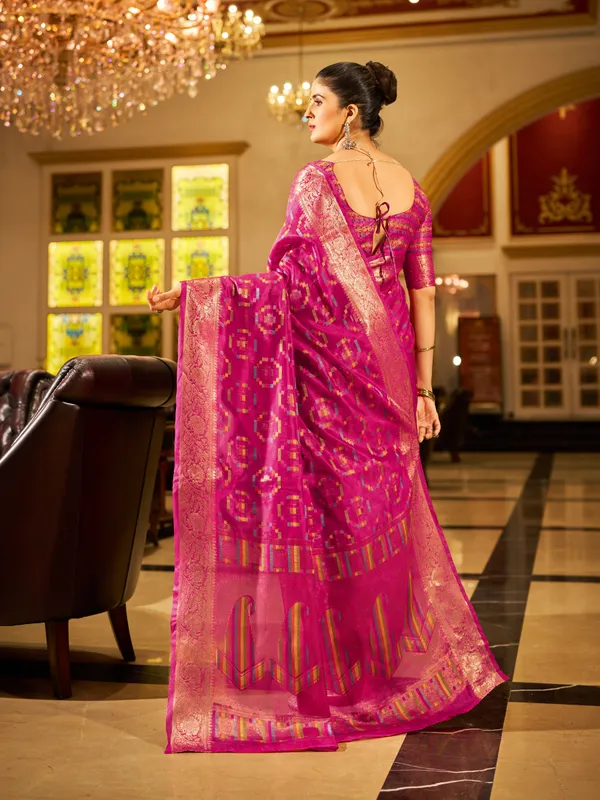 Rani_Organza_Saree_For_Women_&_Girls