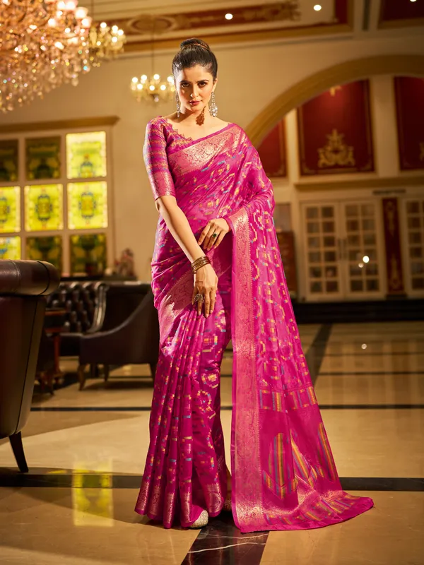 Rani_Organza_Saree_For_Women_&_Girls