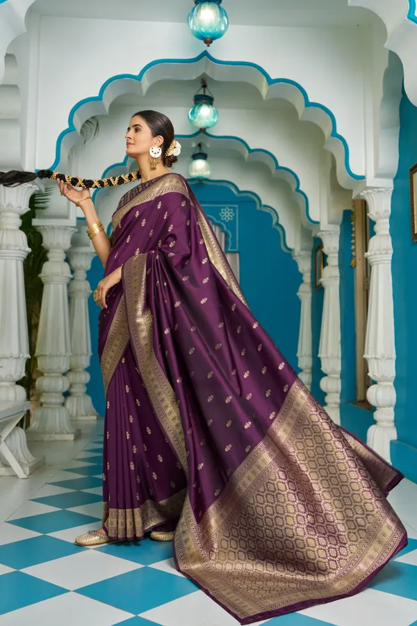 Purple_Silk_For_Women_&_Girls