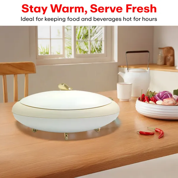 White_Elegant_Oval_Casserole_5L_With_Gold_Leaf_Handle
