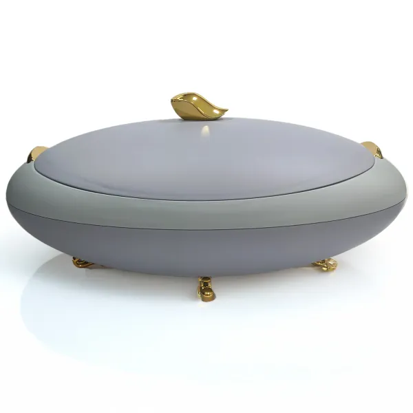 Premium_Elegant_Oval_Casserole_5L_With_Gold_Leaf_Handle