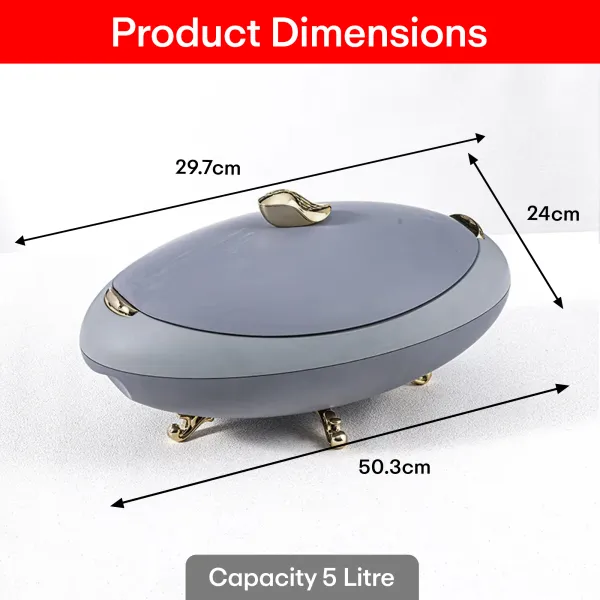 Premium_Elegant_Oval_Casserole_5L_With_Gold_Leaf_Handle