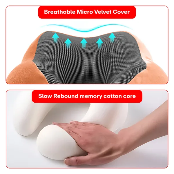 Orange_Extra_Soft_Memory_Foam_Travel_Neck_Pillow