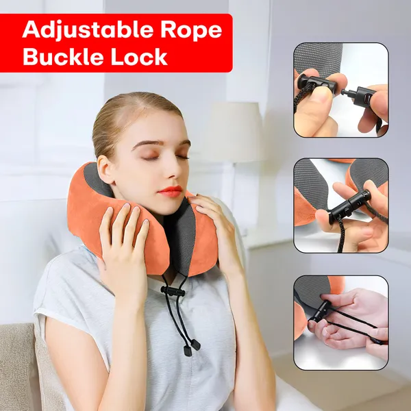 Orange_Extra_Soft_Memory_Foam_Travel_Neck_Pillow