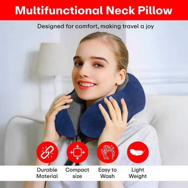 Orange_Extra_Soft_Memory_Foam_Travel_Neck_Pillow