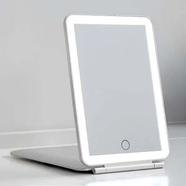 White_Led_Rechargeable_Travel_Vanity_Mirror