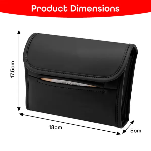 Black_Leather_Tissue_Holder_For_Car