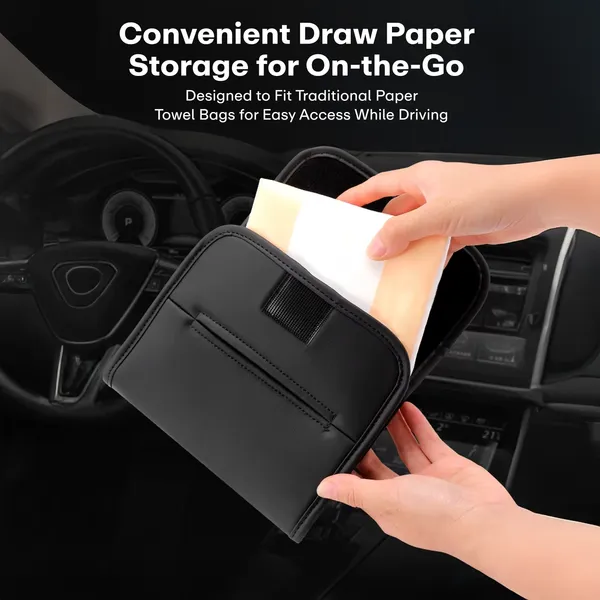Black_Leather_Tissue_Holder_For_Car