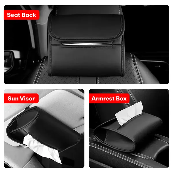 Black_Leather_Tissue_Holder_For_Car